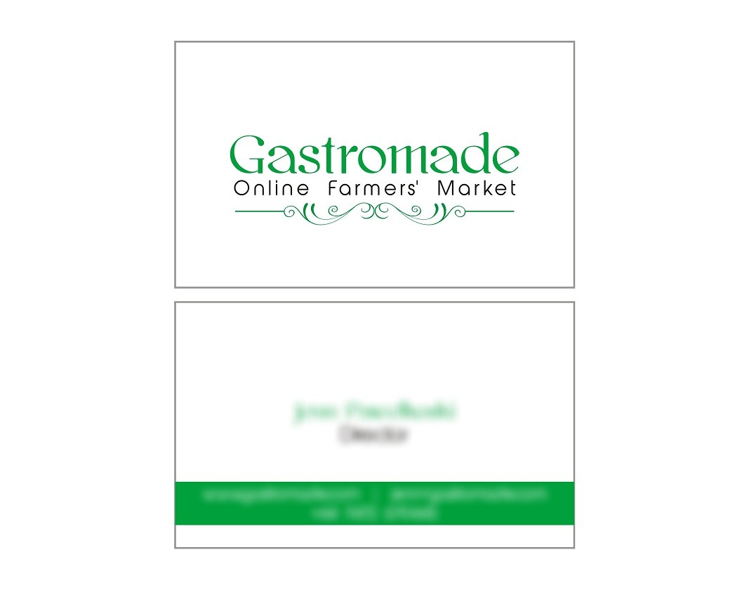 Gastromade Online Farmers Market Business Card