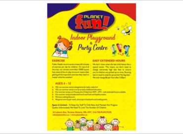Planet Fun Indoor Playground Flyers