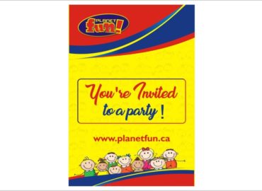 Planet Fun Party Invite Flyers