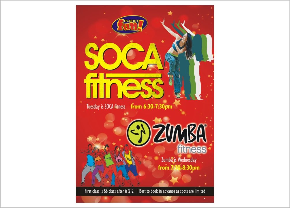 Soca Fitness Flyers