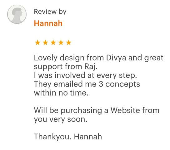 Client Review - Hannah