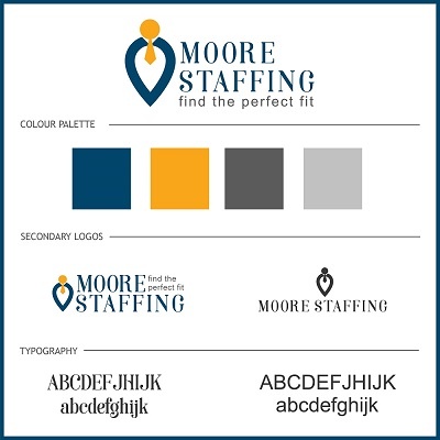 Moore-Staffing-Branding-Board