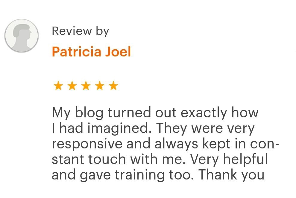 Client Review - Patricia Joel