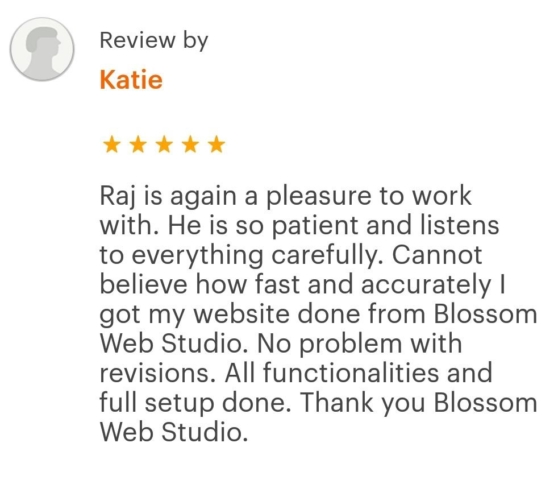 Client Review By Katie