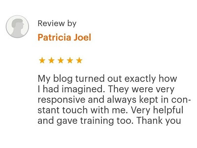 Client Review - Patricia Joel