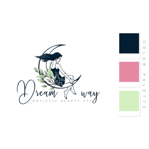 Dream Way Holistic Beauty Spa Logo Design