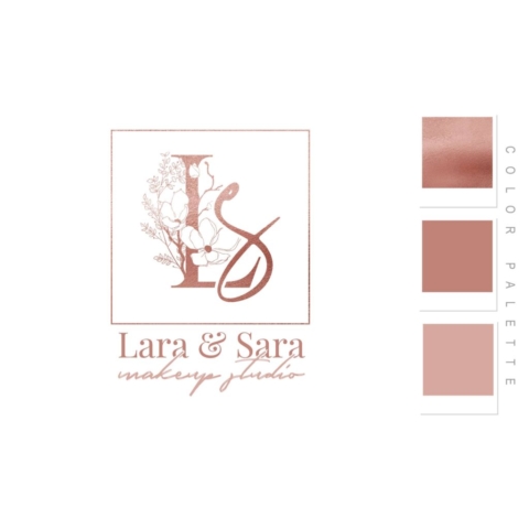 Lara and Sara Makup Studio Logo Design