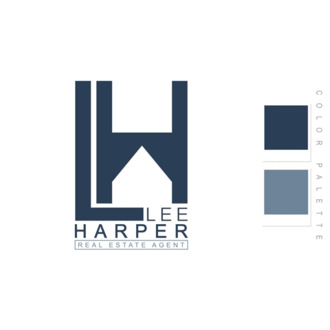 Lee Harper Realestate Agent Logo Design