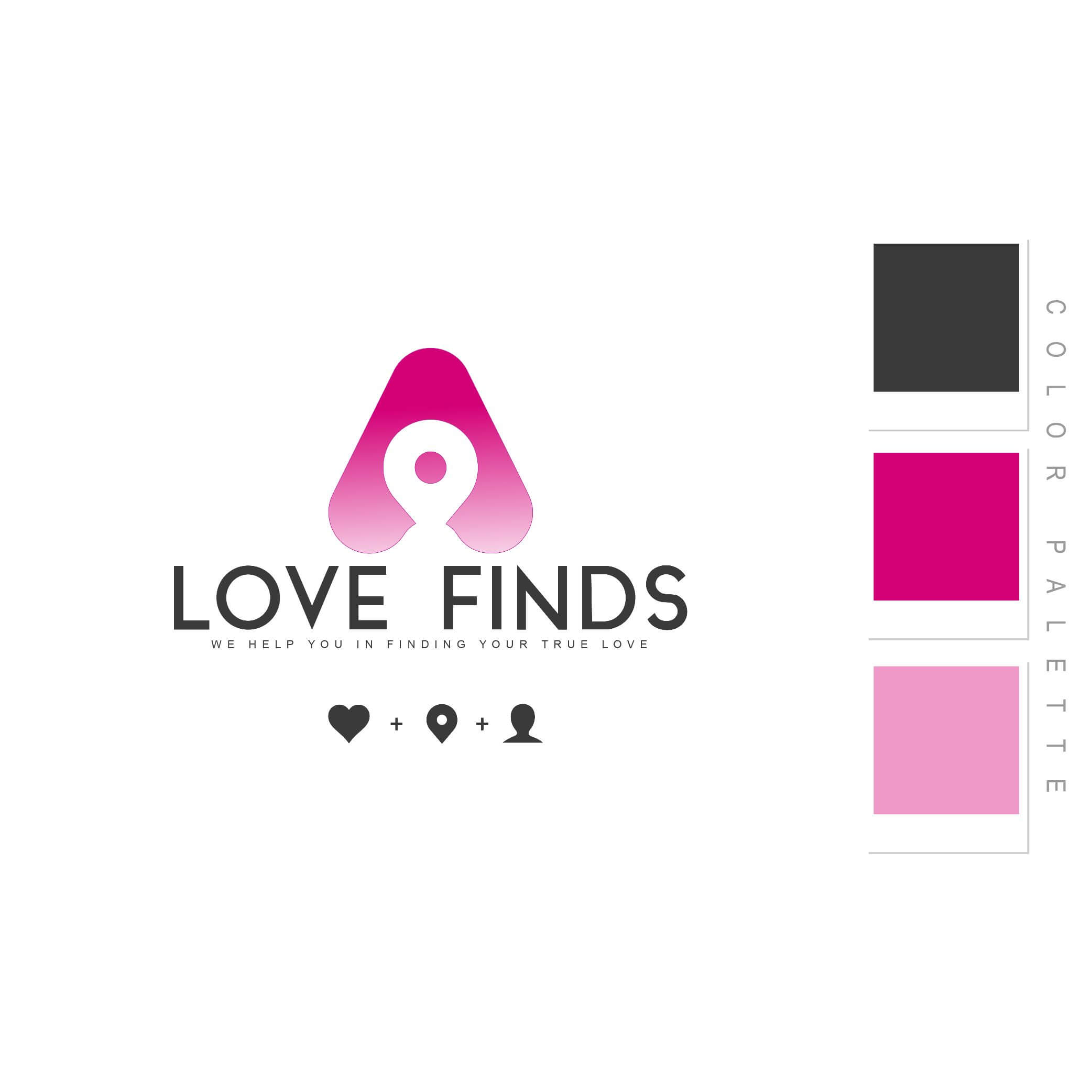 Love Finds Logo Design