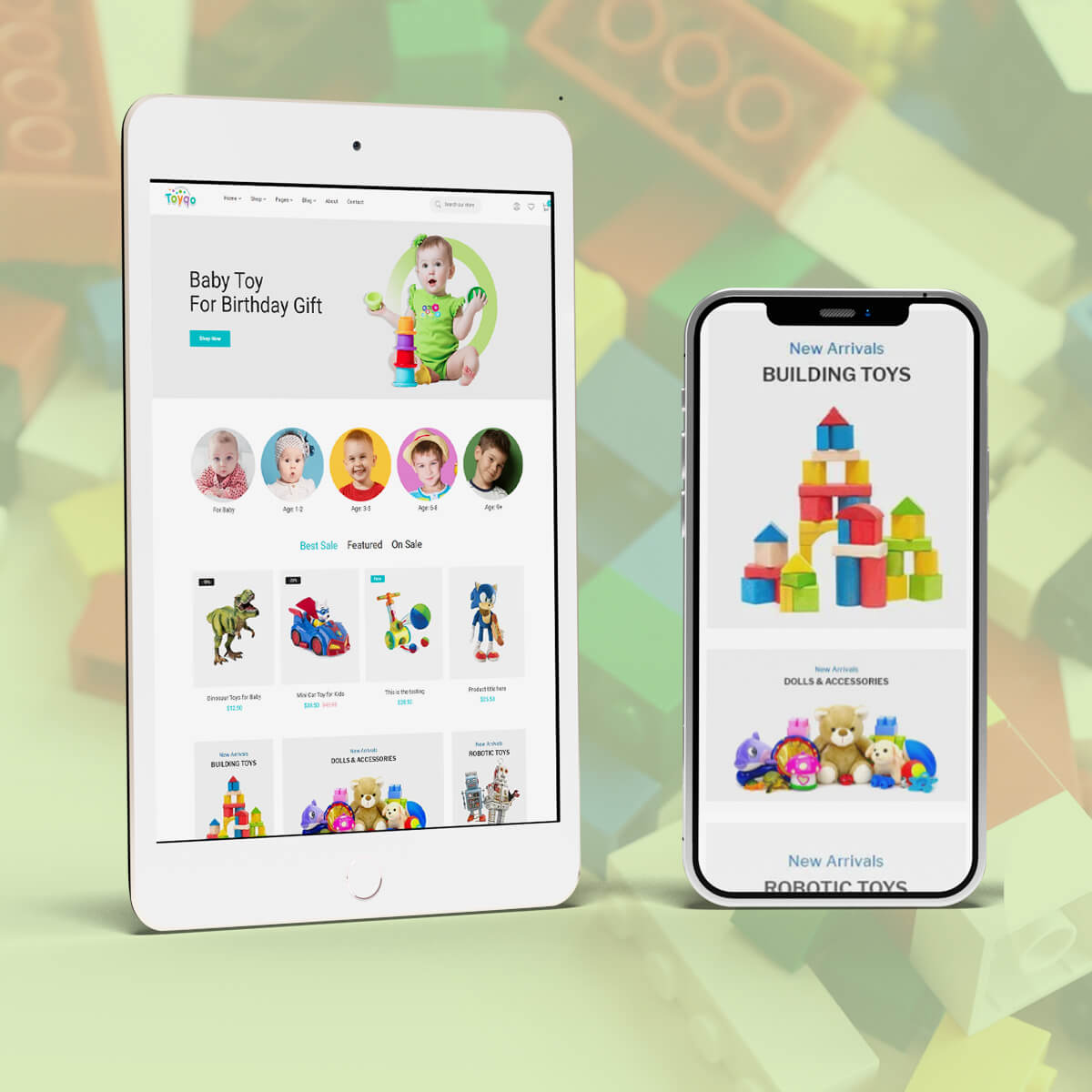 Kids & Toys Store website design portfolio6